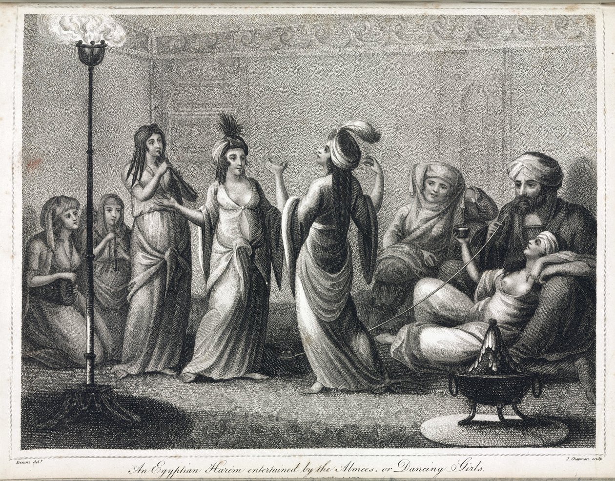Ein ägyptischer Harem, belebt durch Tänzerinnen und Almees von Unbekannt