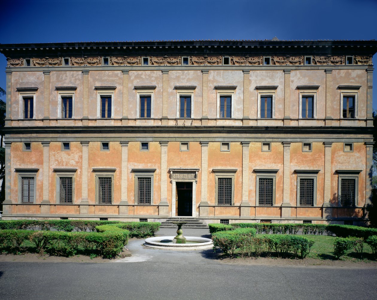 Ansicht der Fassade, entworfen von Baldassarre Peruzzi (1481-1536) 1506 (Foto) von Unbekannt