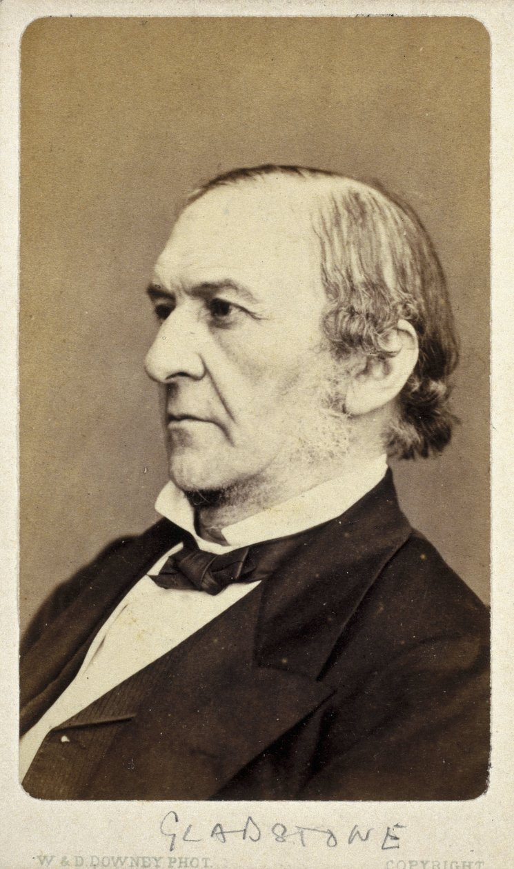 William Ewart Gladstone, englischer liberaler Staatsmann, um 1870er von Frederick (attr. to) Barnard