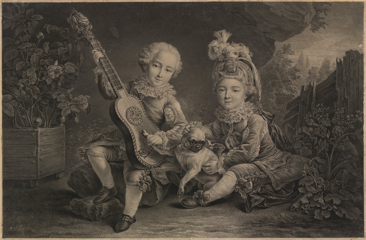Spielende Kinder, Paris, ca. 1775 von Unbekannter Künstler