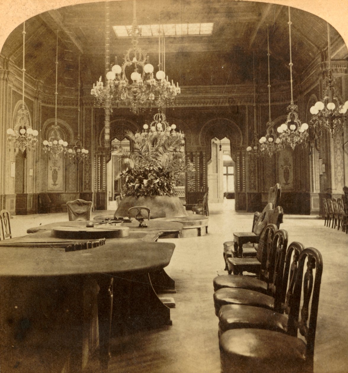 Der berühmte Roulettesalon, Casino, Monte Carlo, Monaco, 1897 von Underwood and Underwood