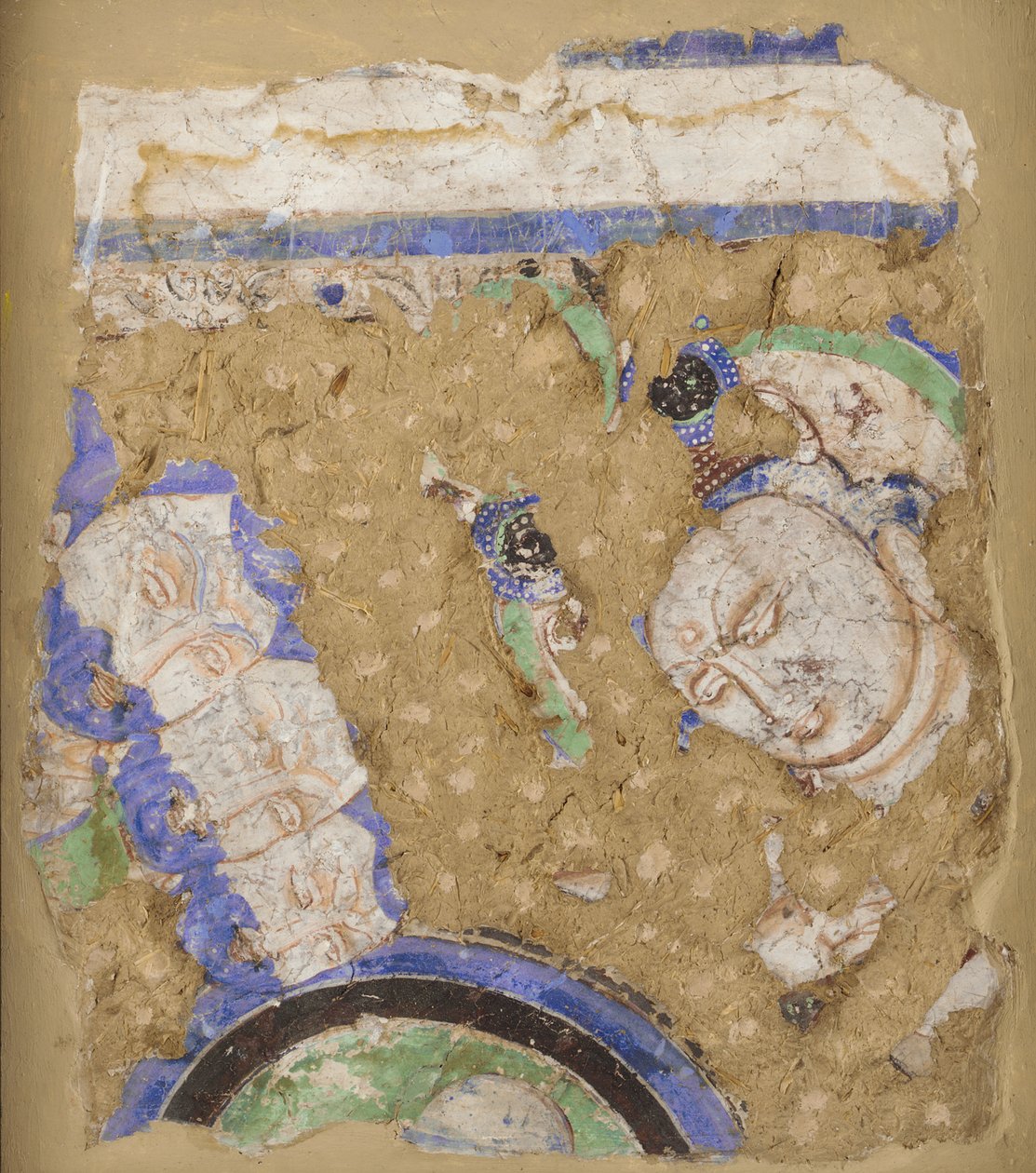 Bodhisattvas und Mönche, aus Höhle 224 von Unidentified