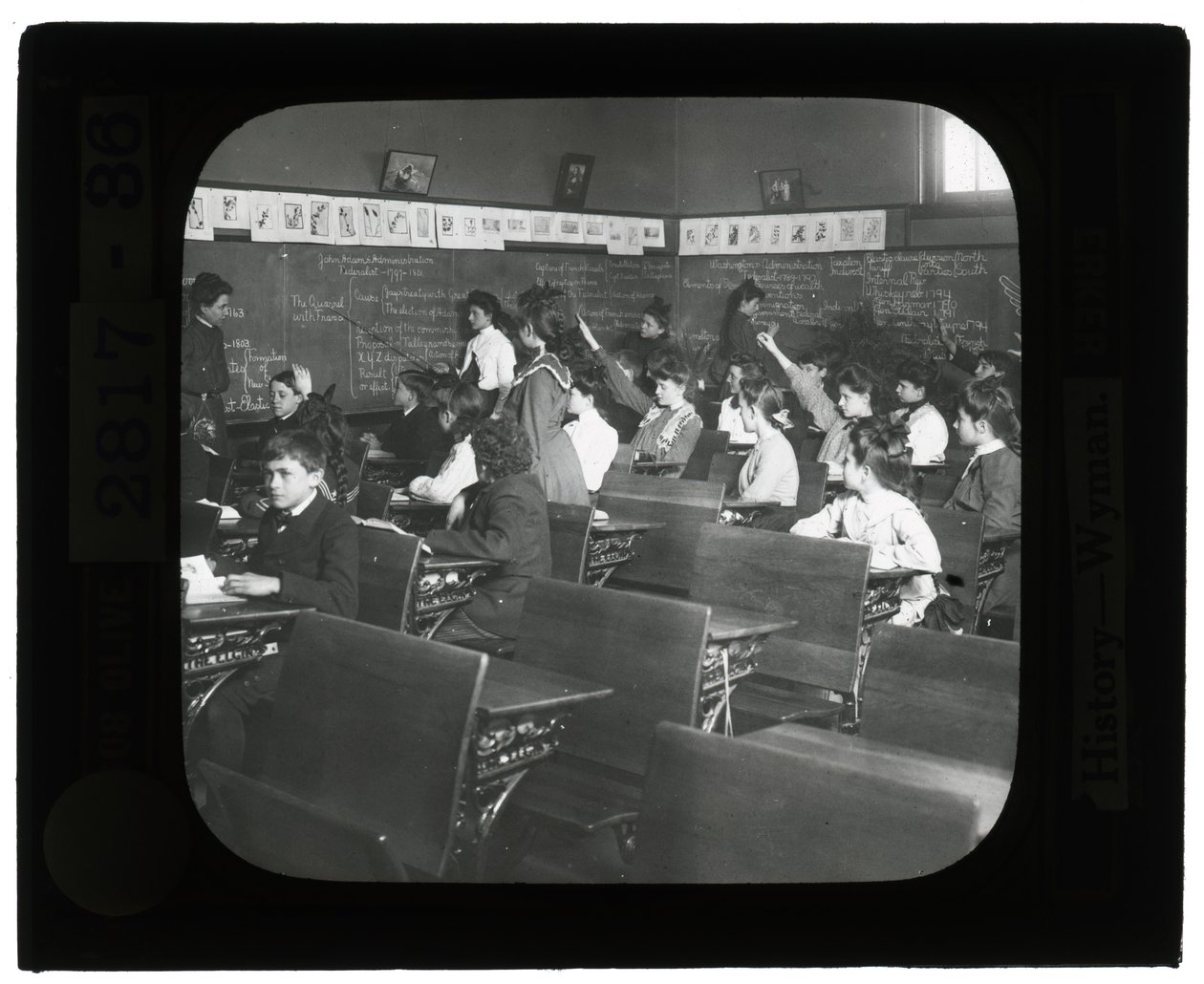 Bildung Museum Laternen Dias- Geschichte- Wyman Schule von Unknown