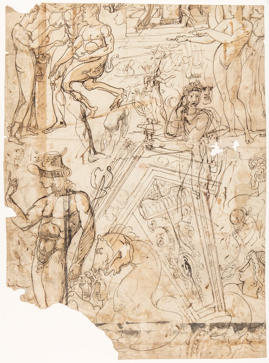 Figuren und architektonische Details von Unbekannt Unbekannt