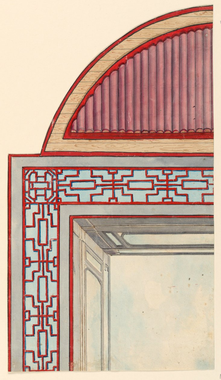 Zeichnung, Deckendekoration, wahrscheinlich für das Konservatorium/Musikzimmer, 1802 oder früher von Unknown