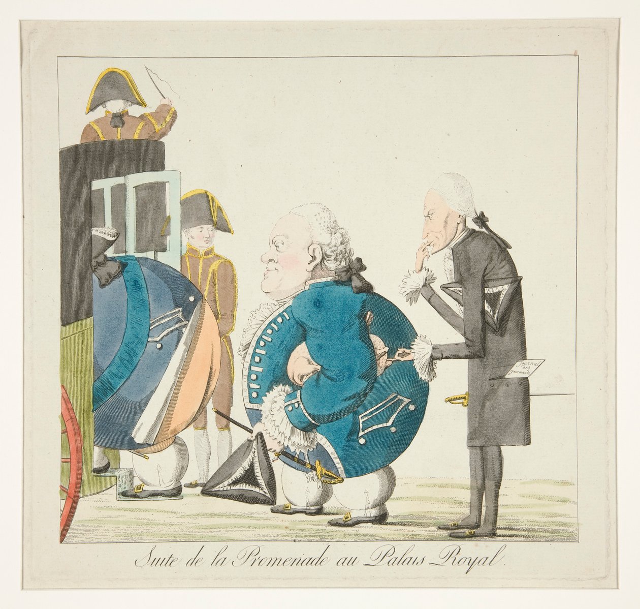 Suite de la Promenade au Palais-Royal (Nach der Promenade im Palais-Royal) von Unknown