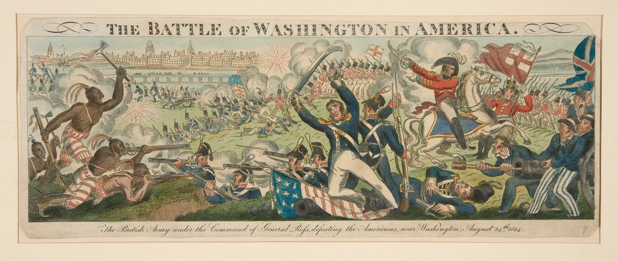 Die Schlacht von Washington in Amerika von Unknown