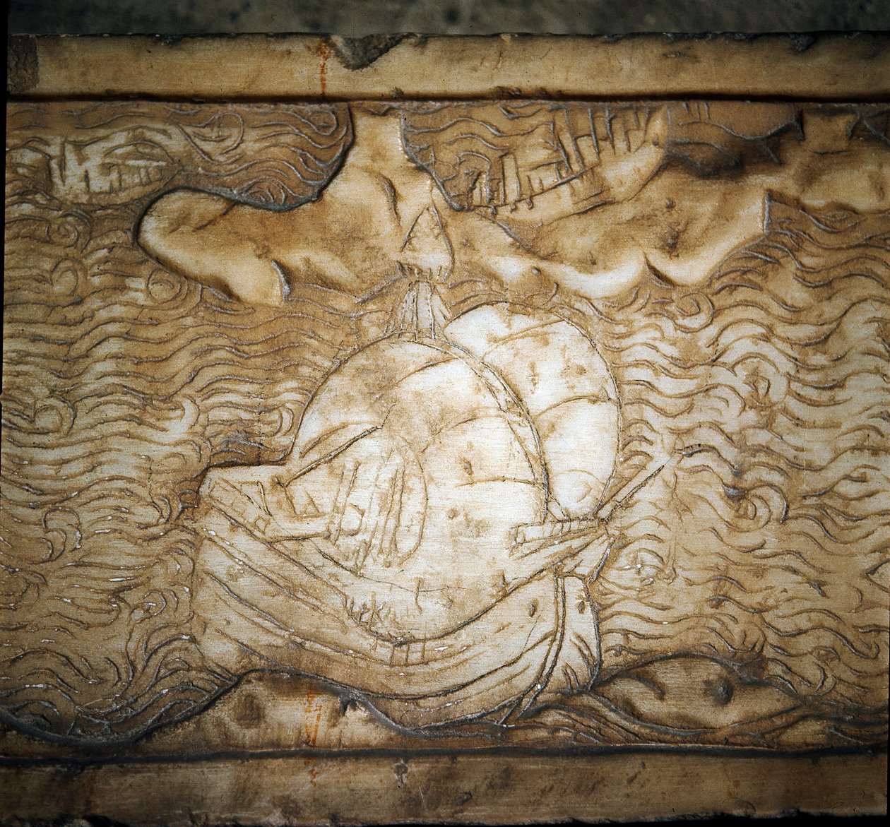 Ein genuesisches Schiff (Detail) von Unknown artist