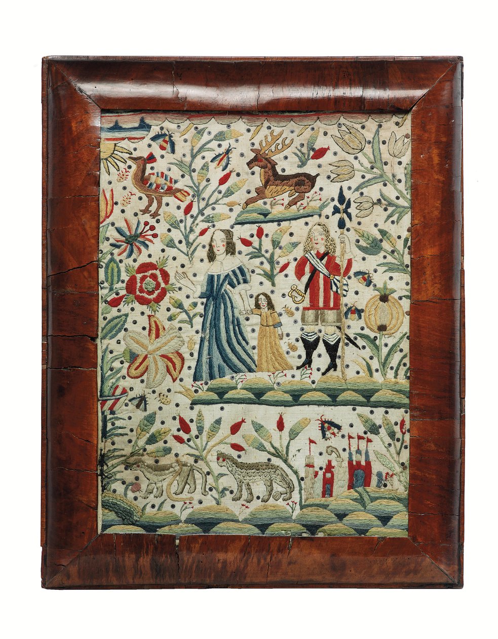 William-und-Mary-Stickbild, ca. 1690 von Unknown artist