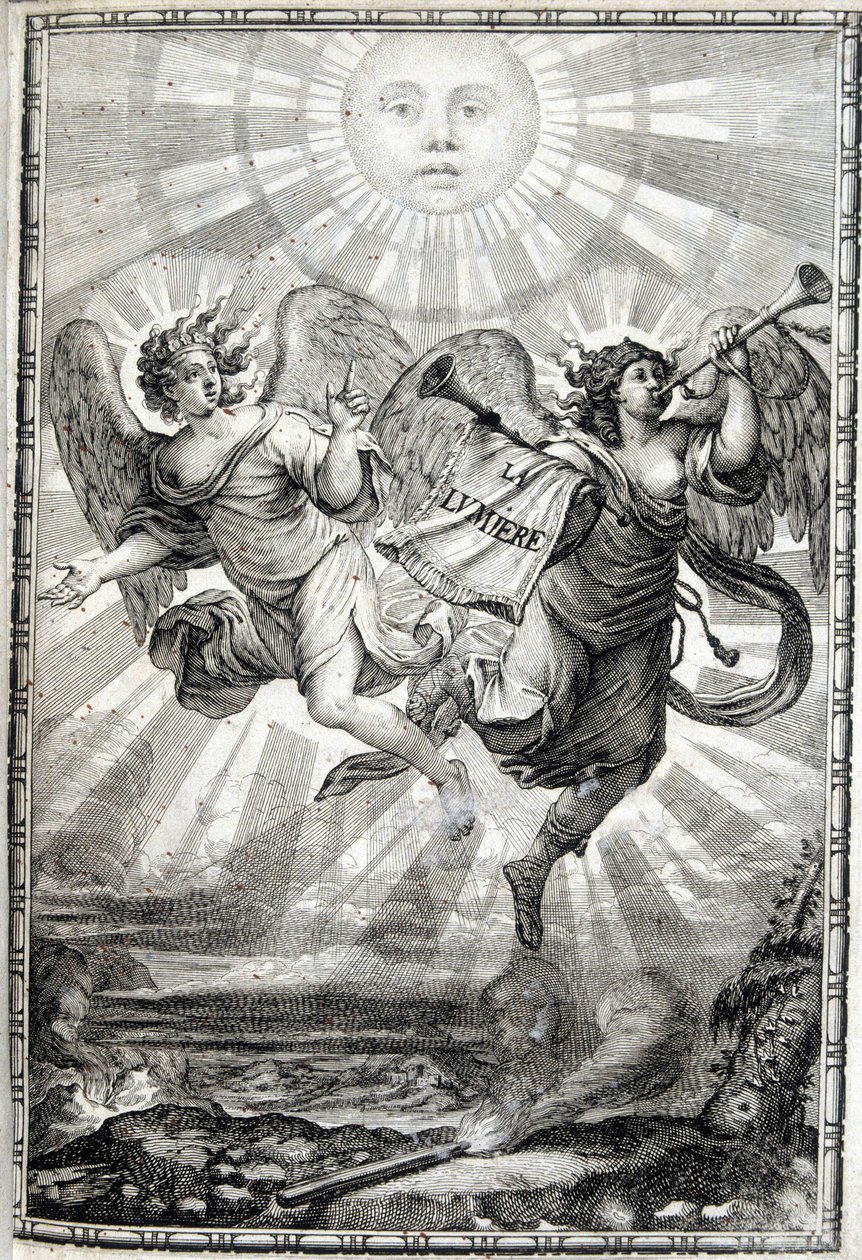 Allegorische Figur des Lichts - Das Licht für Monsignore den eminente Kardinal Jules Mazarin (Giulio Raimondo Mazzarino oder Mazarino) (1602-1661) von Unknown artist