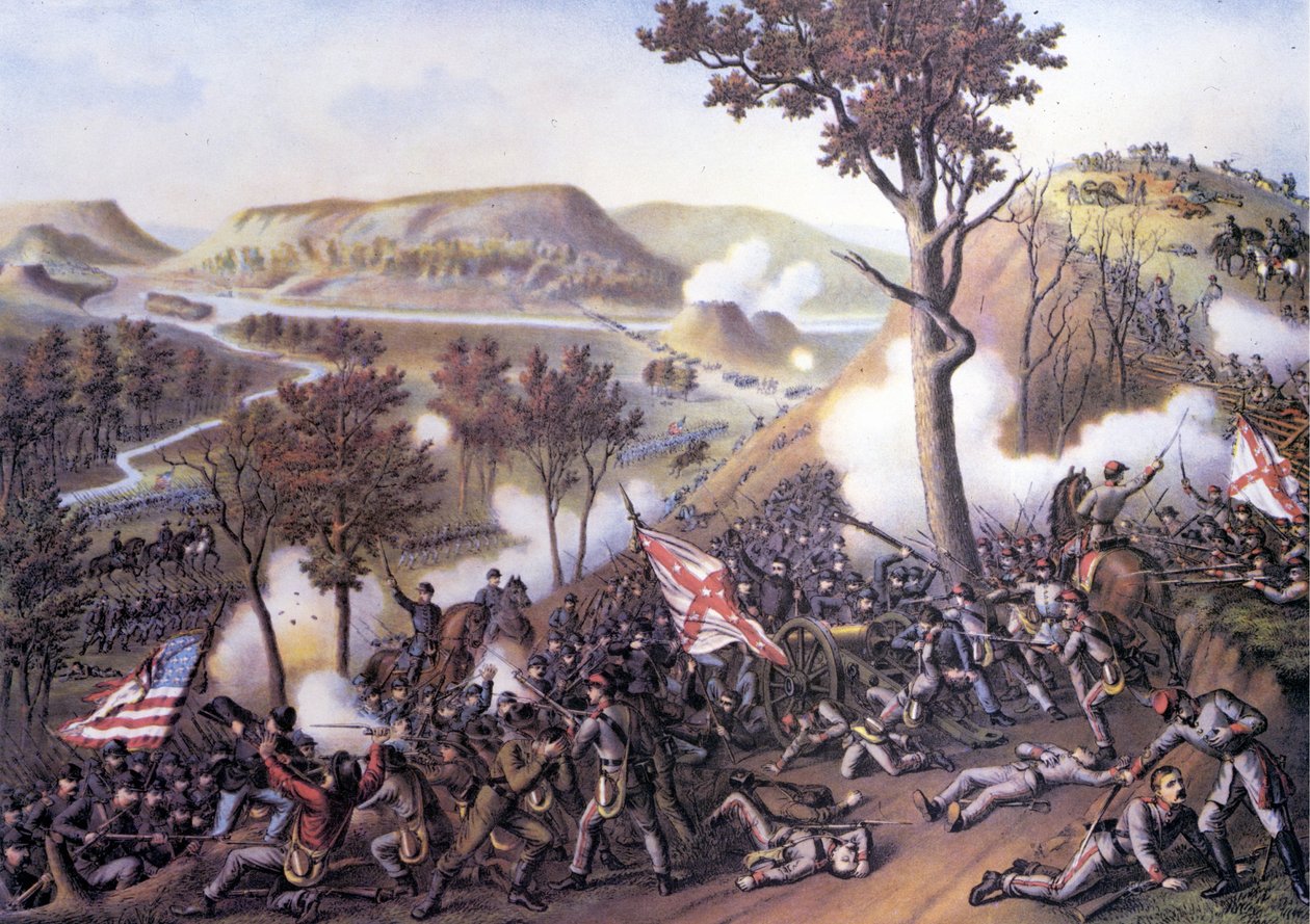 Amerikanischer Bürgerkrieg (1861 - 1865): Belagerung von Missionary Ridge, 25. November von Unknown artist