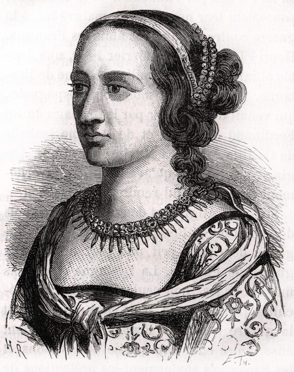 Anne de France, bekannt als die Dame von Beaujeu (1461 - 1522). von Unknown artist