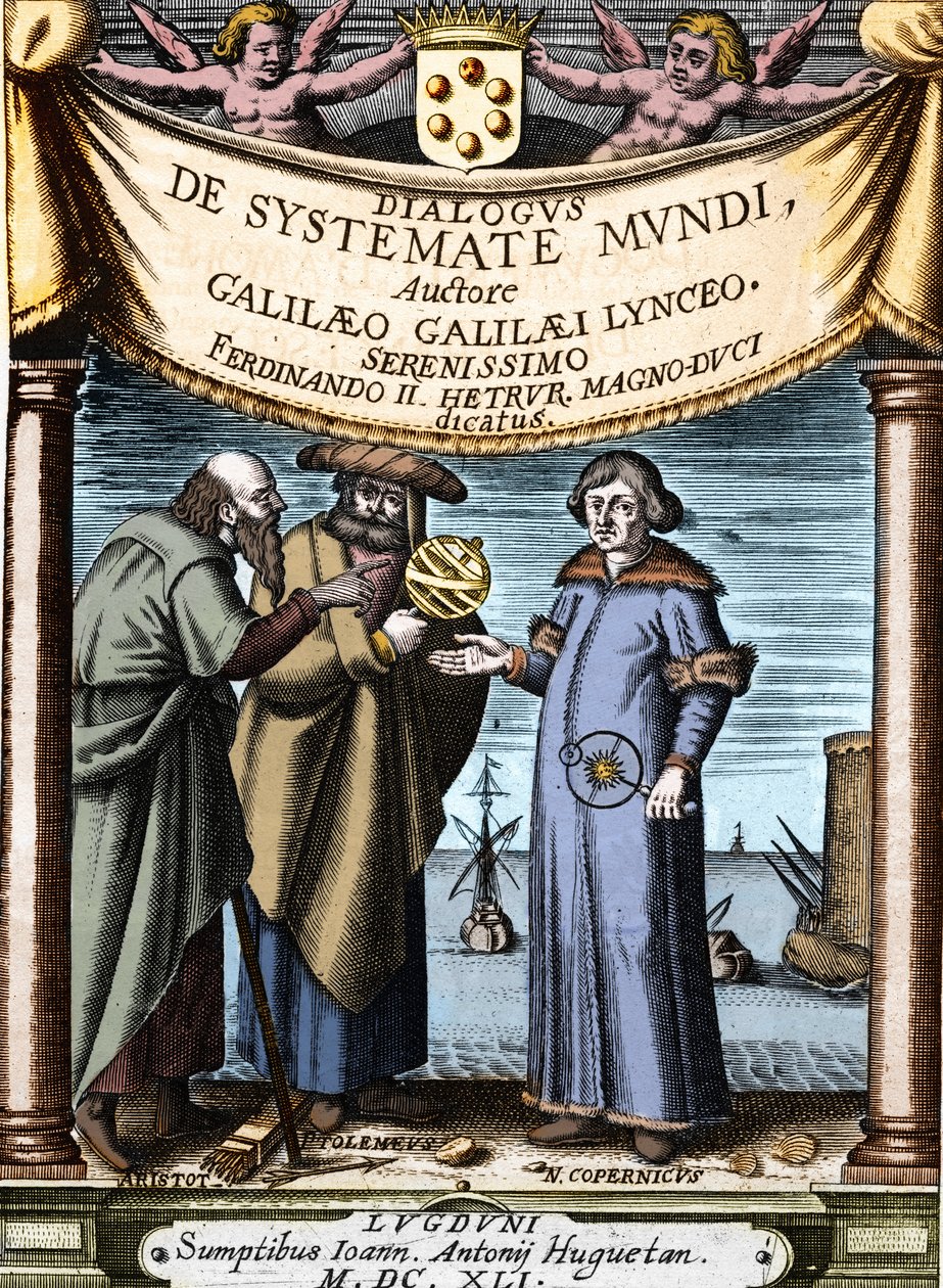 Aristoteles, Ptolemäus und Nikolaus Kopernikus von Unknown artist