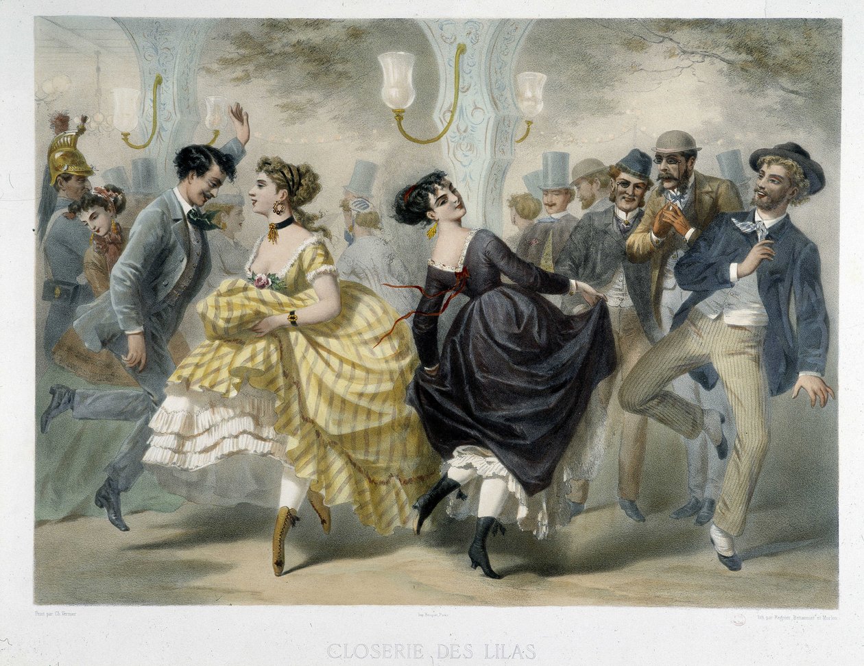 Ball in der Closerie des Lilas, um 1860 von Unknown artist
