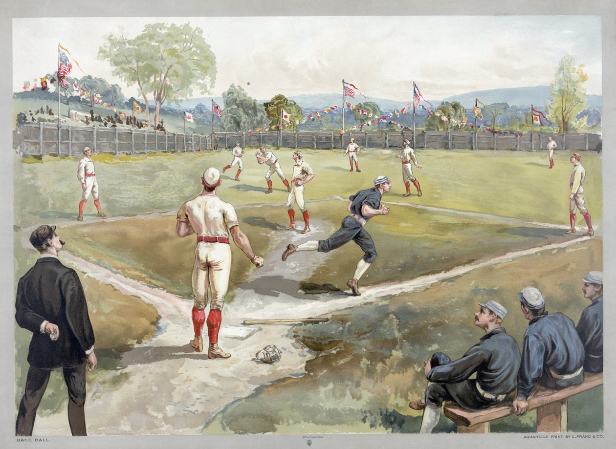 Baseballspiel von Unknown artist