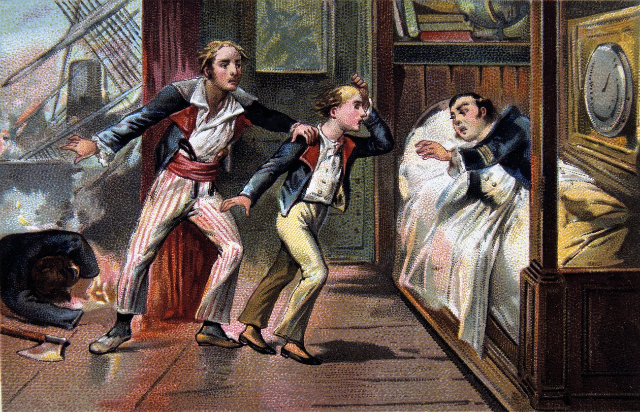 Schlacht am Nil - Schlacht von Aboukir - Tod von Luce und Giocante de Casabianca (Luc-Julien-Joseph Casabianca) von Unknown artist