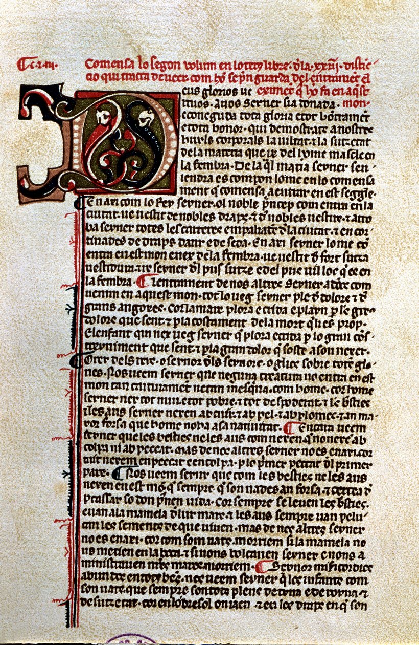 "Buch der Betrachtung über Gott" (Manuskript) von Unknown Artist