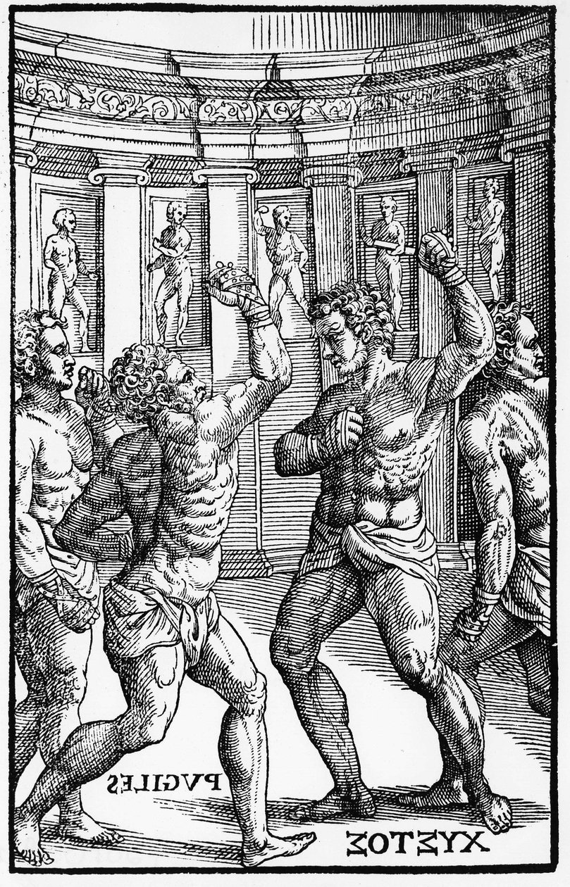 Boxer, Ringer - in „Hieronymi Mercurialis de Arte Gymnastica“, Venedig ...