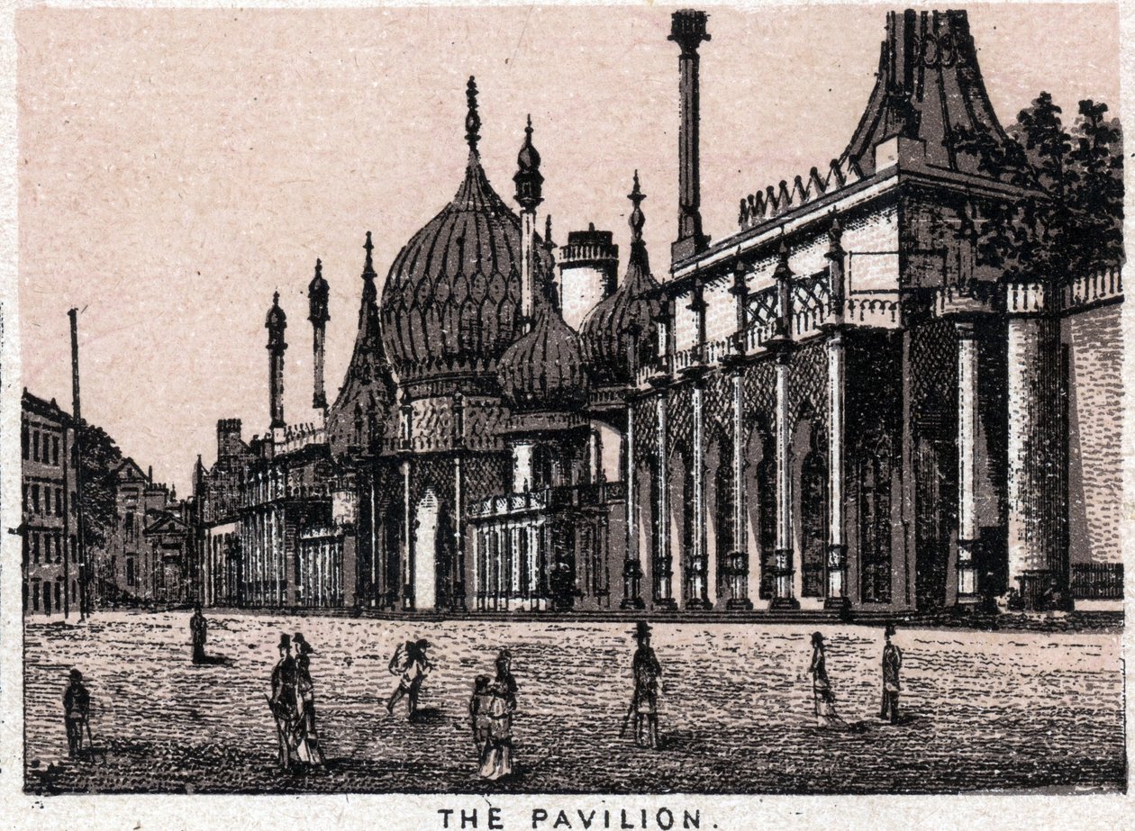 Brighton, England: Blick auf den Pavillon. in „Die Welt illustriert 168 Ansichten“. Undatiert (spätes 19. Jahrhundert) von Unknown artist