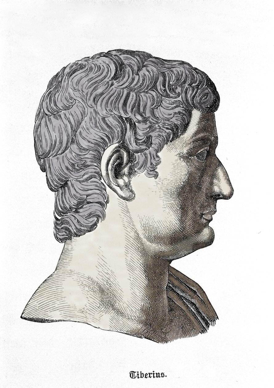 Büste von Tiberius (42 v. Chr. - 37 n. Chr.) von Unknown artist