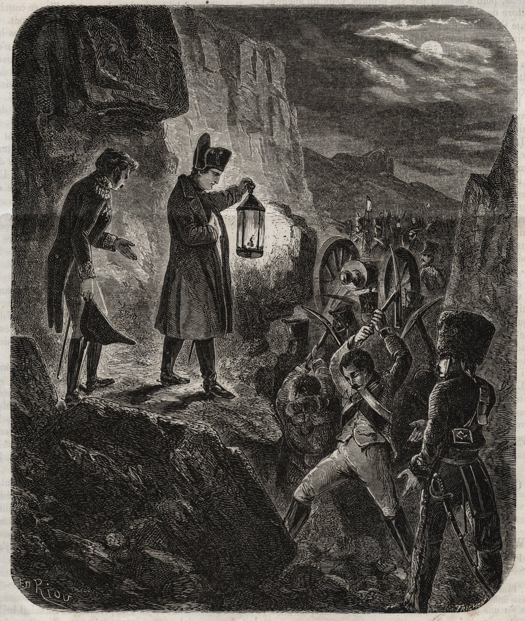 Feldzug in Preußen und Polen: Kaiser Napoleon I. am Vorabend der Schlacht von Jena und Auerstedt 14.10.1805 - Der Kaiser Napoleon I. in der Nacht vor der Schlacht von Jena-Auerstedt gegen die preußische Armee am 14. Oktober 1805 von Unknown artist