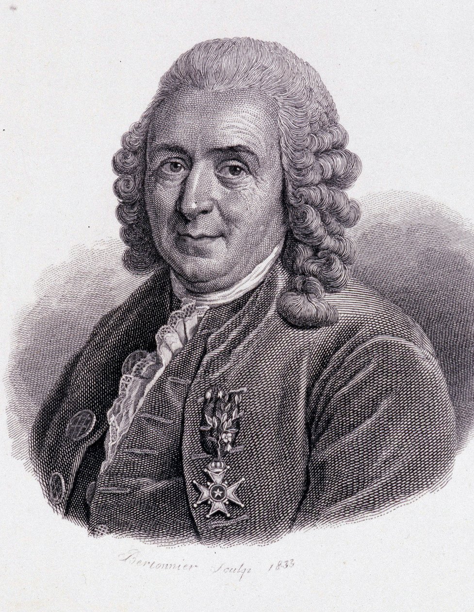 Carl von Linné, schwedischer Naturforscher und Schriftsteller (1707 - 1778) - in „Porträt nützlicher Männer“ von Unknown artist