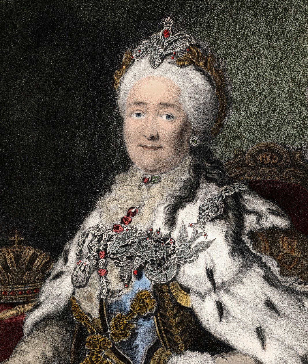Katharina II. die Große (1729-1796) (Stich - 19. Jahrhundert) von Unknown artist