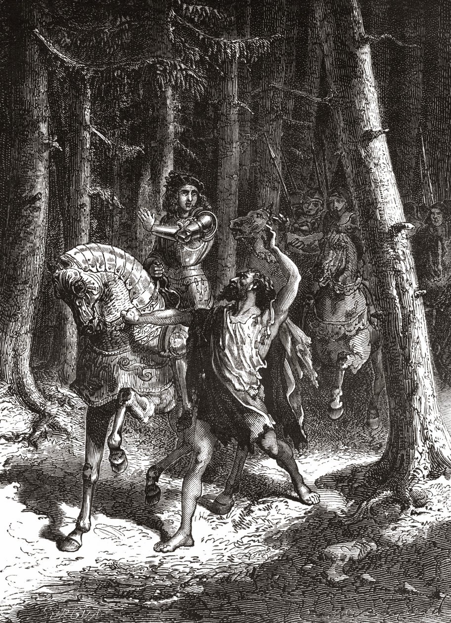 Karl VI. (in seinem Wahnsinn) im Wald von Le Mans - in „L