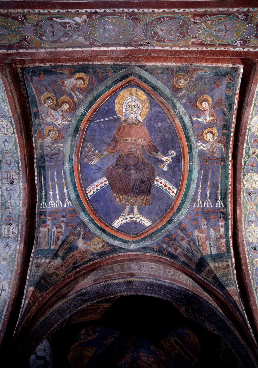 Christus aus der Apokalypse mit dem zweischneidigen Schwert von Unknown artist