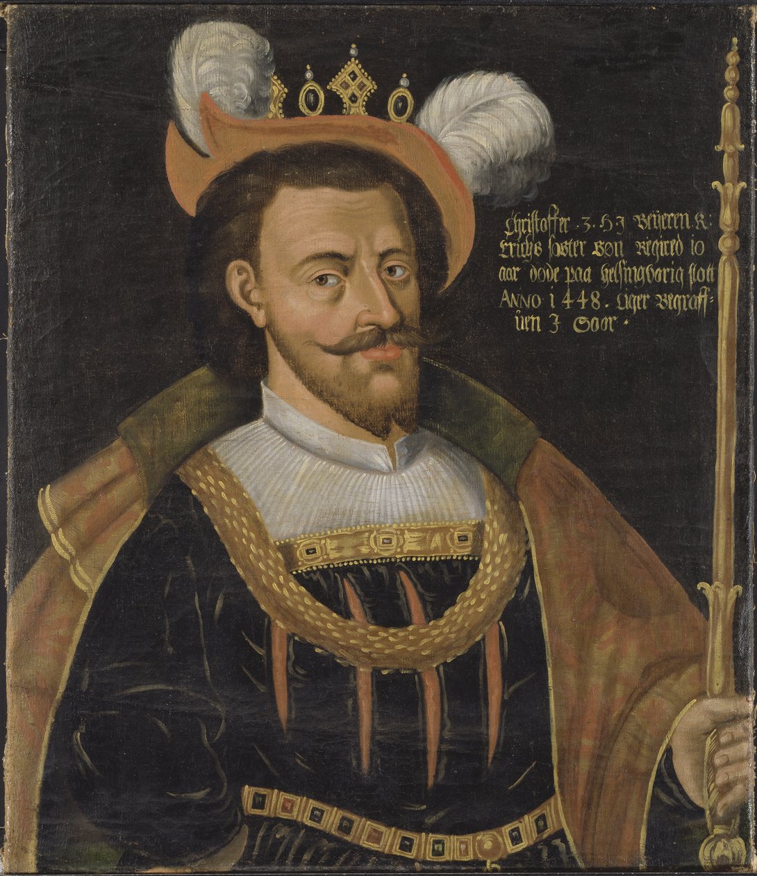Porträt von Christoph von Bayern (1416-1448), König von Dänemark, Schweden und Norwegen, anonym von Unknown artist