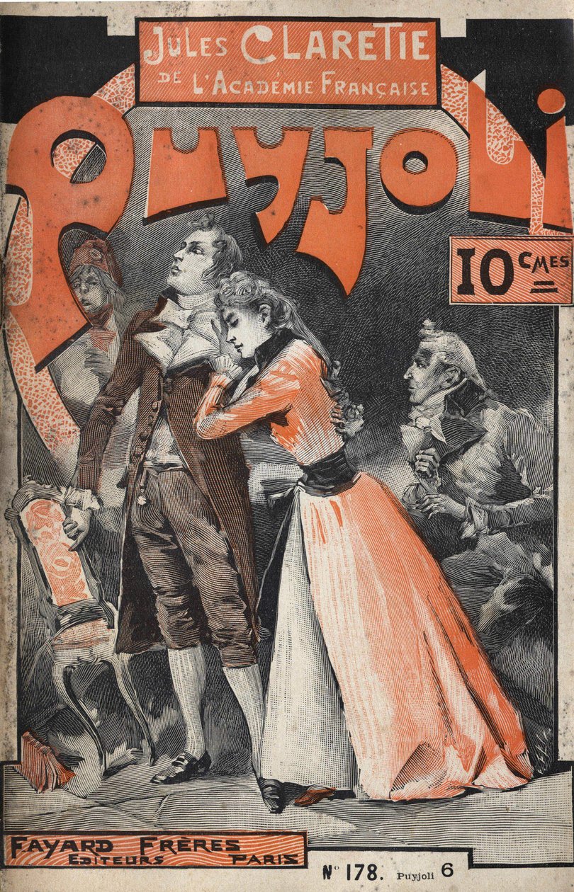 Cover des Romans „Puyjoli“ (1890) von Jules CLARETIE (1840-1913). von Unknown artist