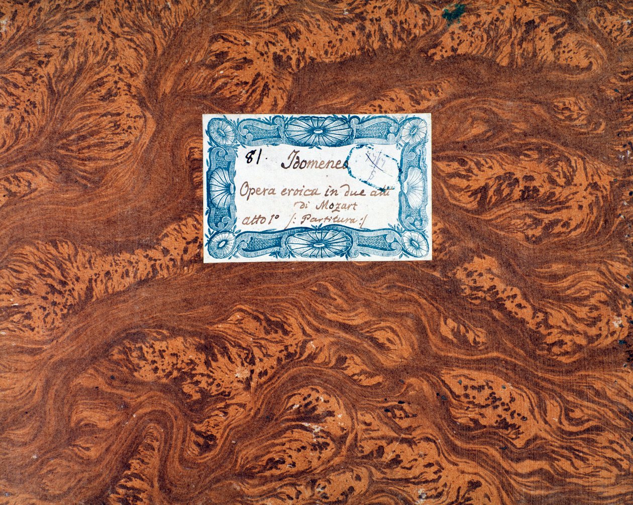 Titelblatt der Partitur von Idomenee, König von Kreta, Oper von Mozart, Lichtenthal-Version (1843) von Unknown artist