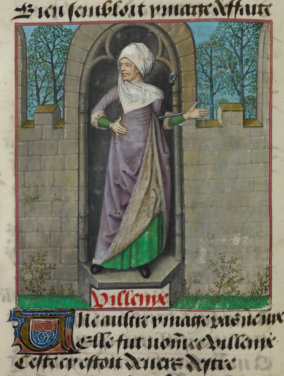 (Detail) von der allegorischen Figur Vilenie (Schurkerei) aus 