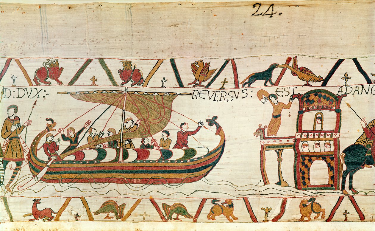 Graf Harold kehrt nach England zurück, Teppich von Bayeux von Unknown artist