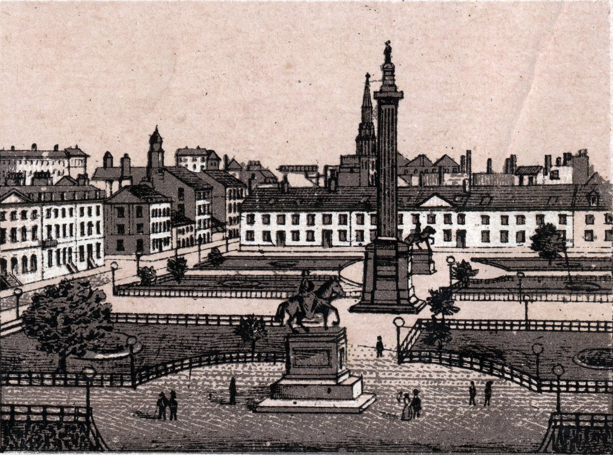Edinburgh, Schottland: Blick auf den George Square in Edinburgh. in „Die Welt illustriert 168 Ansichten“. Undatiert (spätes 19. Jahrhundert) von Unknown artist