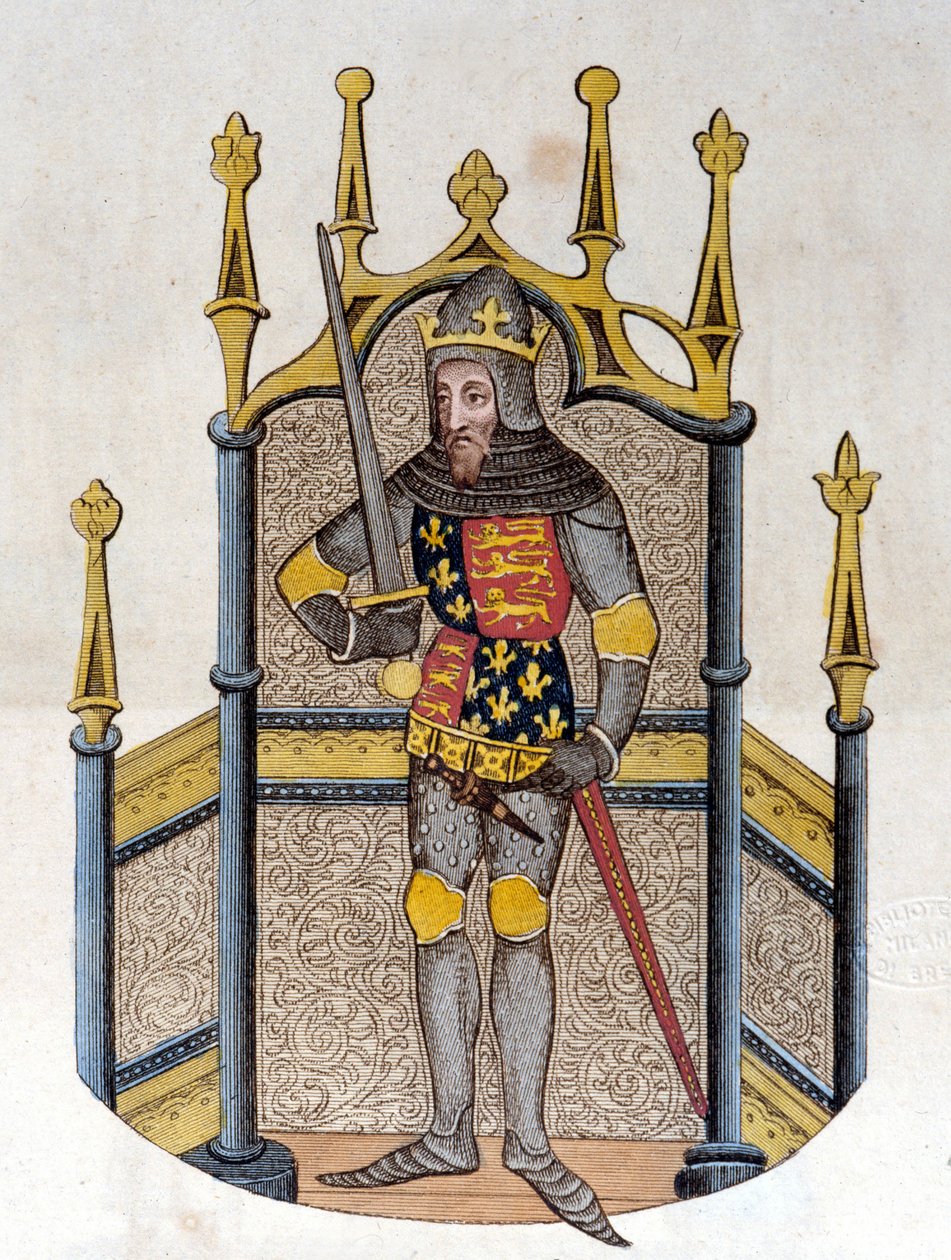 Edward III (1312-1377), König von England. Gravur aus dem frühen 19. Jahrhundert von Unknown artist