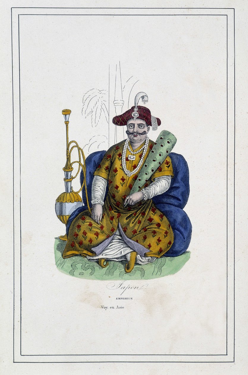 Kaiser von Japan - in „Die verschiedenen Völker der Erde“ von Pater Paul Jonhanneaud, Librairie des Bons livres von Unknown artist