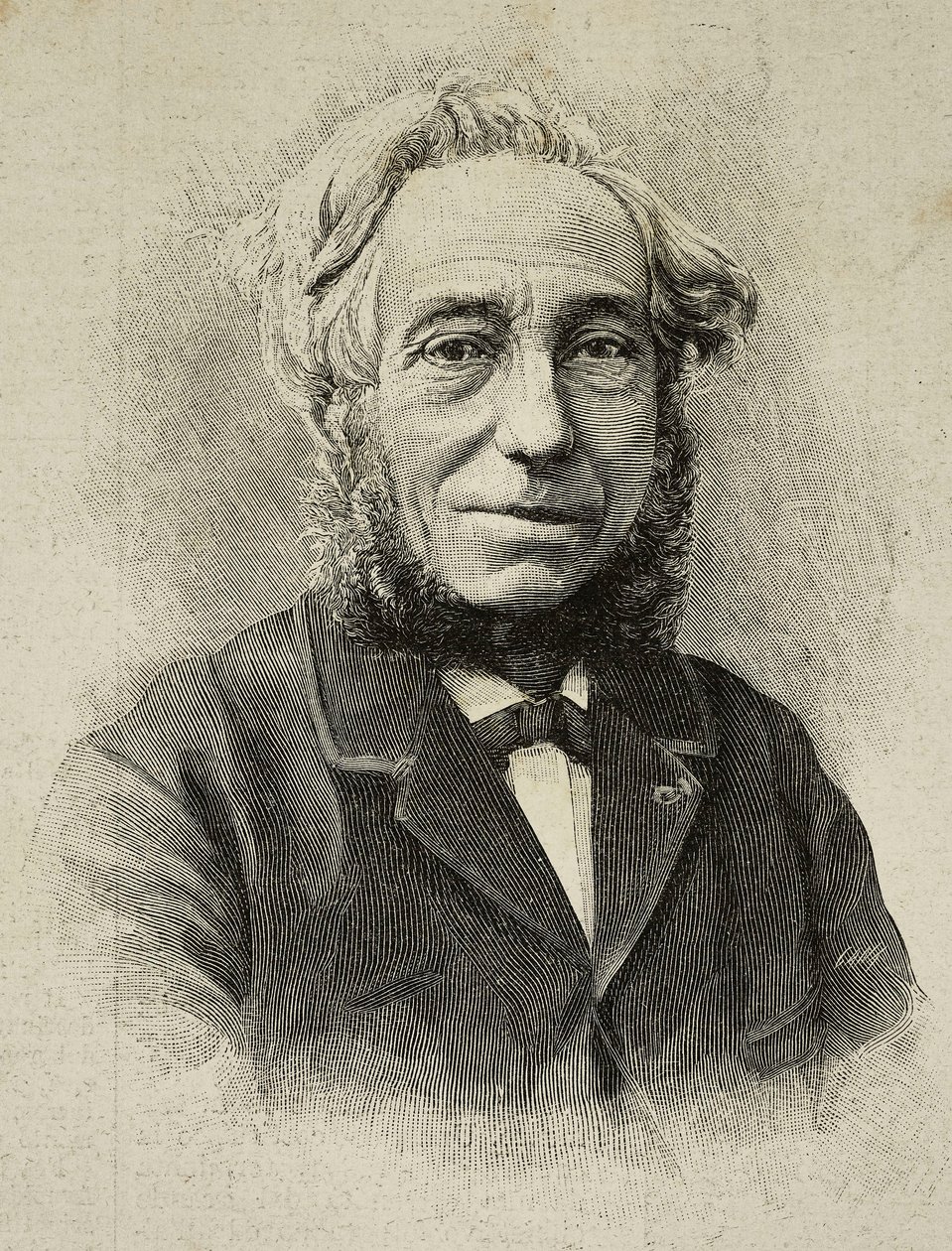 Ernesto Camillo Sivori (1815-1894), italienischer Violinist und Komponist, Gravur nach einem Foto von G Rossi aus L
