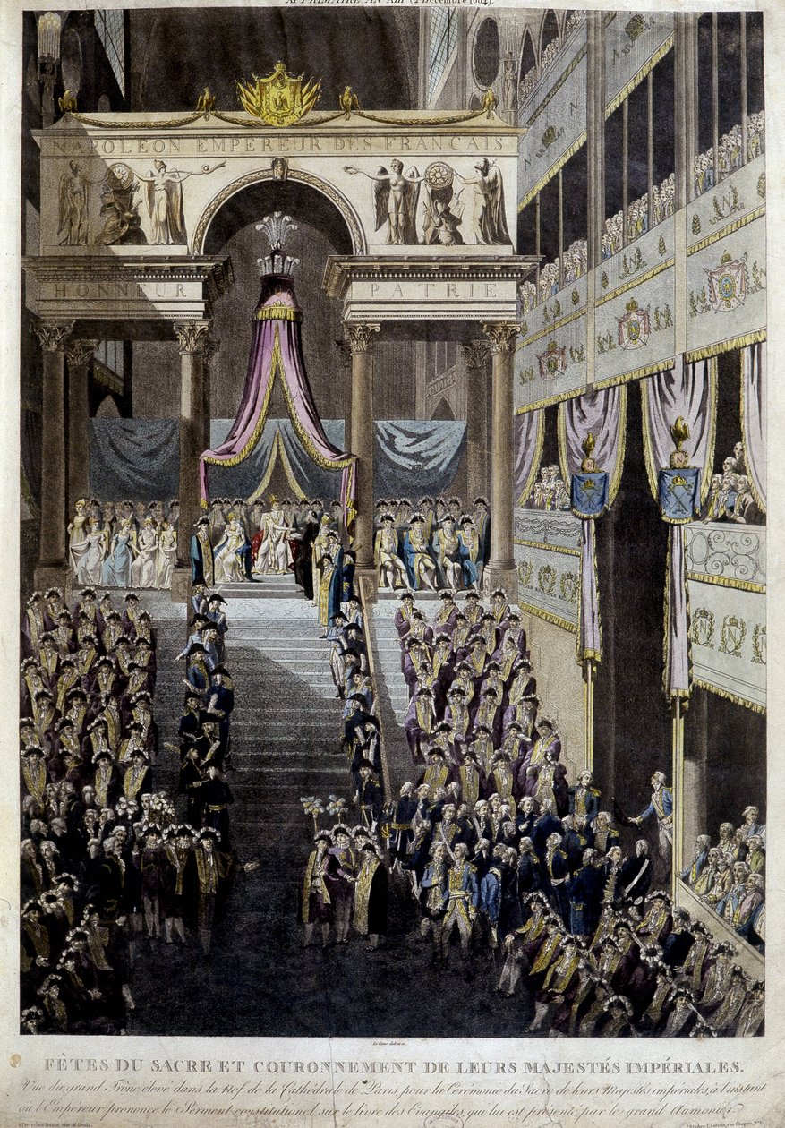 Fest der Krönung und Krönung ihrer kaiserlichen Majestäten im Jahr 1804 von Unknown artist