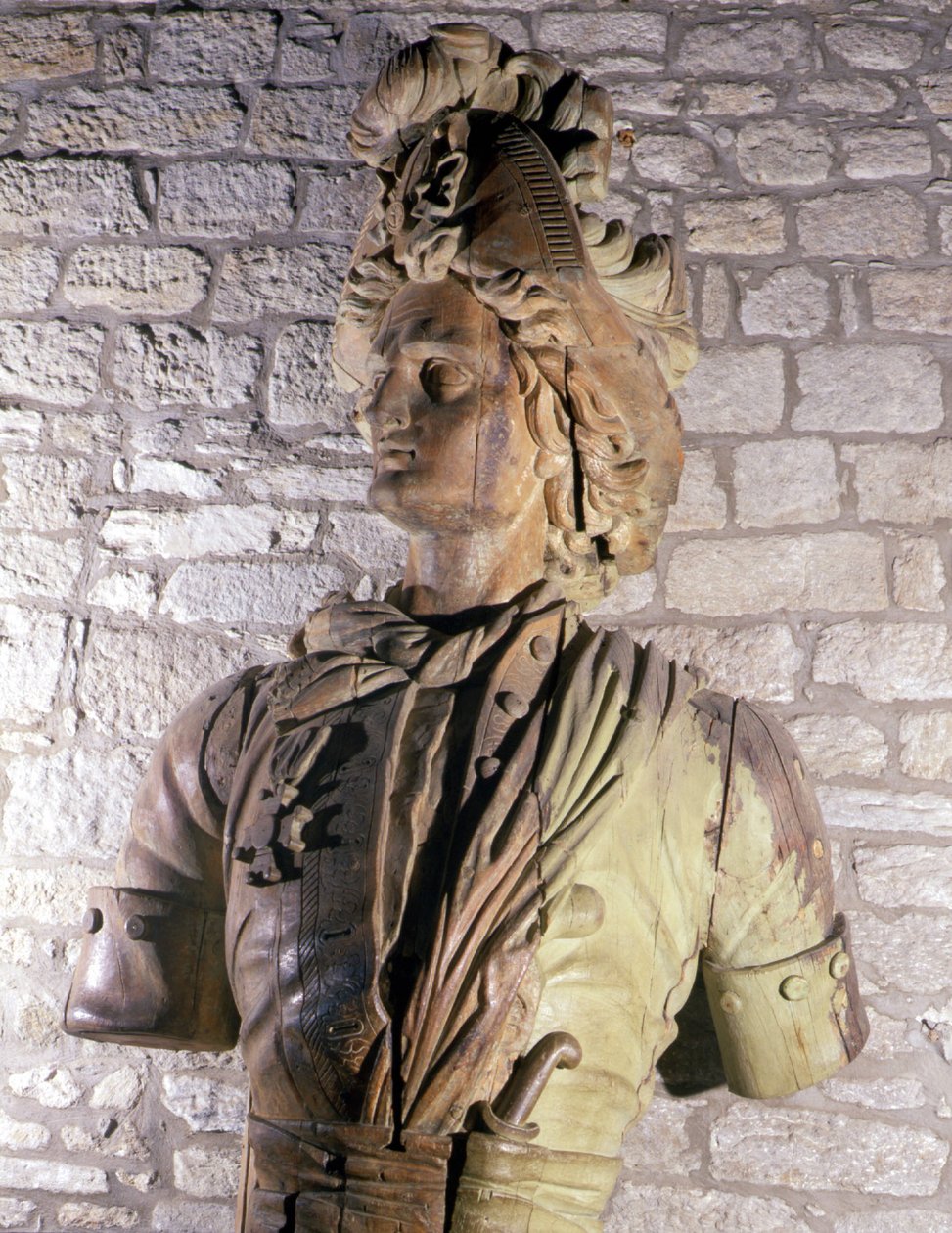 Figur eines Freibeuters aus dem 17. Jahrhundert, bewahrt im Museum von Saint Malo von Unknown artist