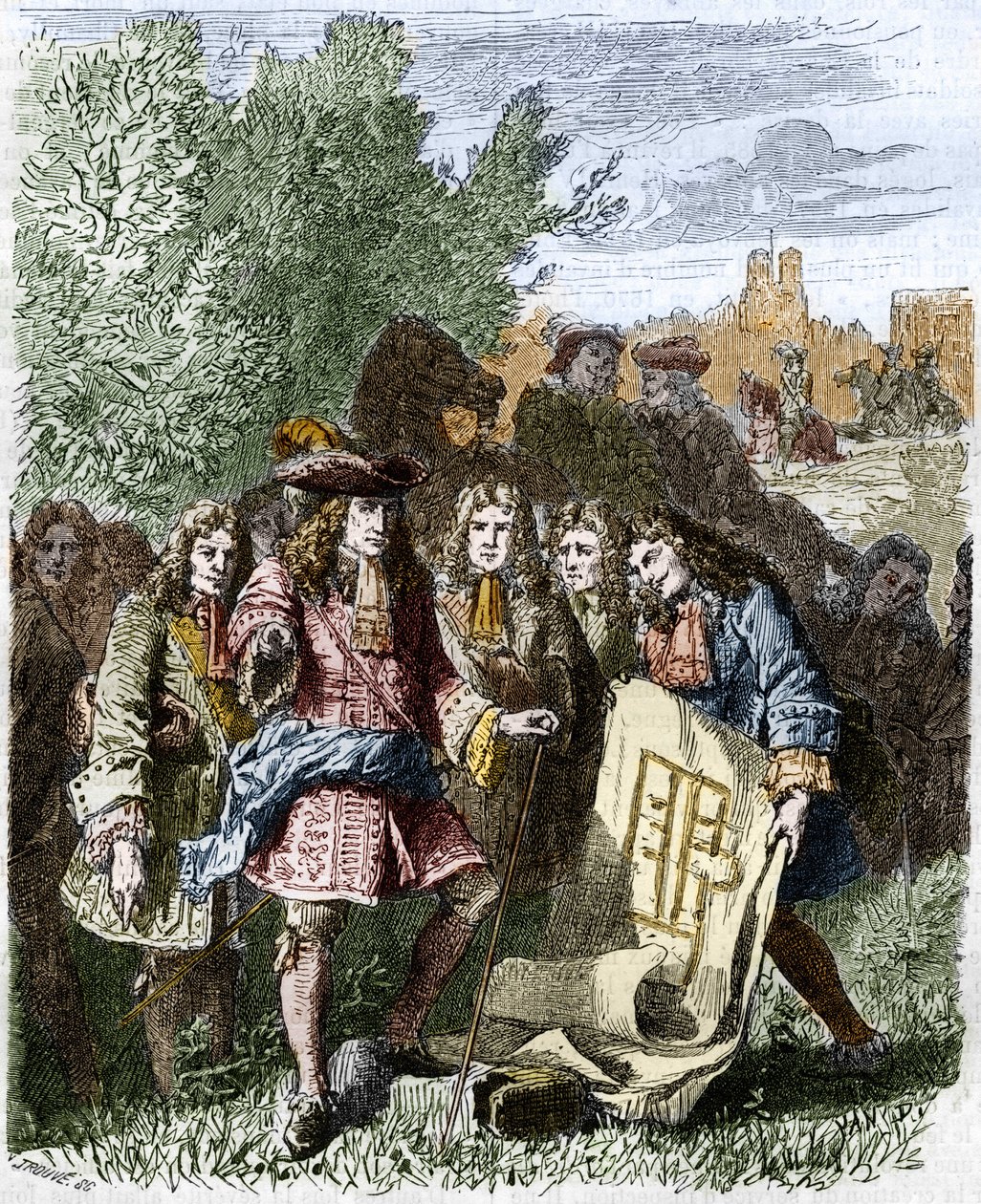 Gründung des Invalidendoms durch König Ludwig XIV. im Jahr 1670 von Unknown artist