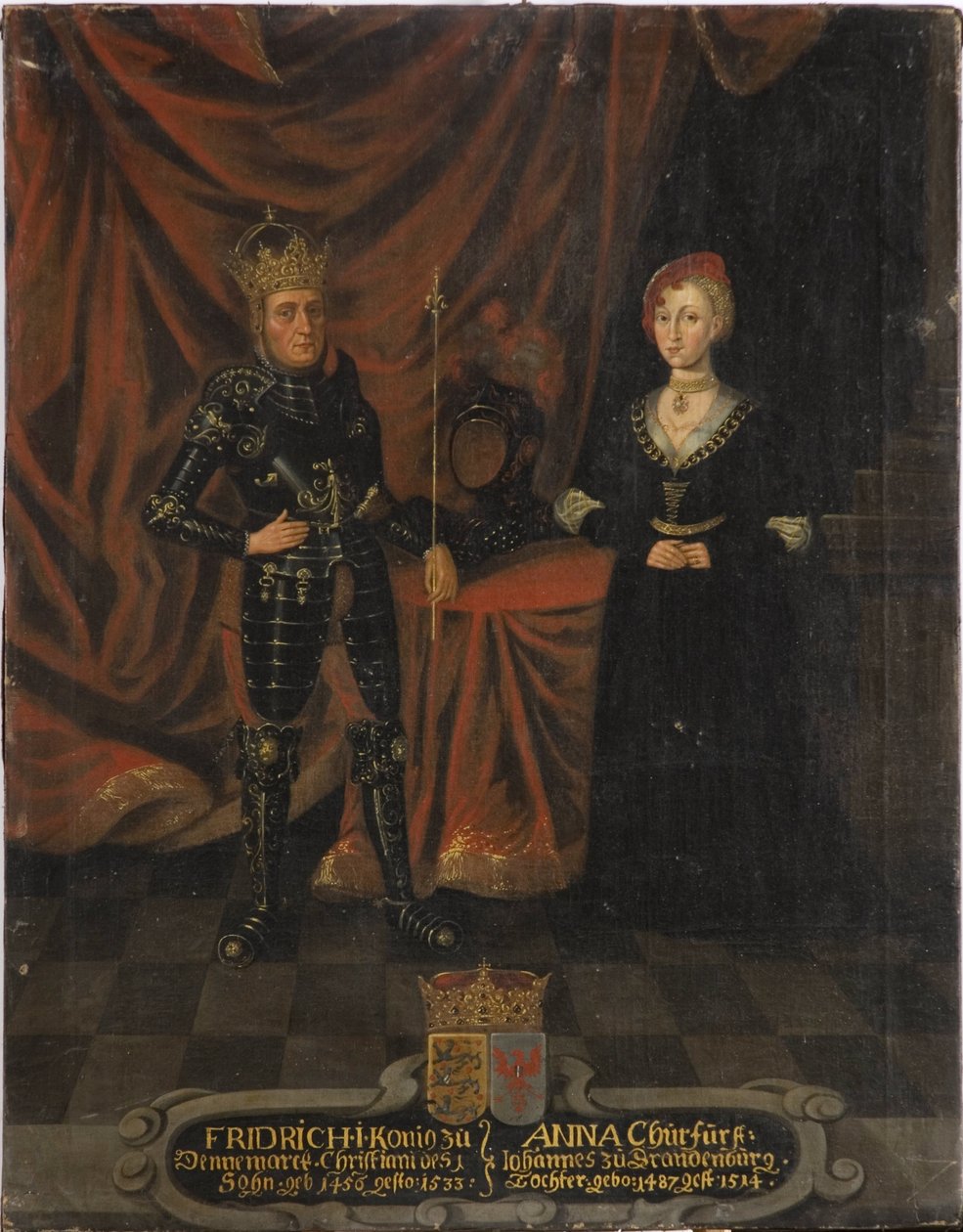 König Friedrich I. von Dänemark und Anna von Brandenburg von Unknown artist