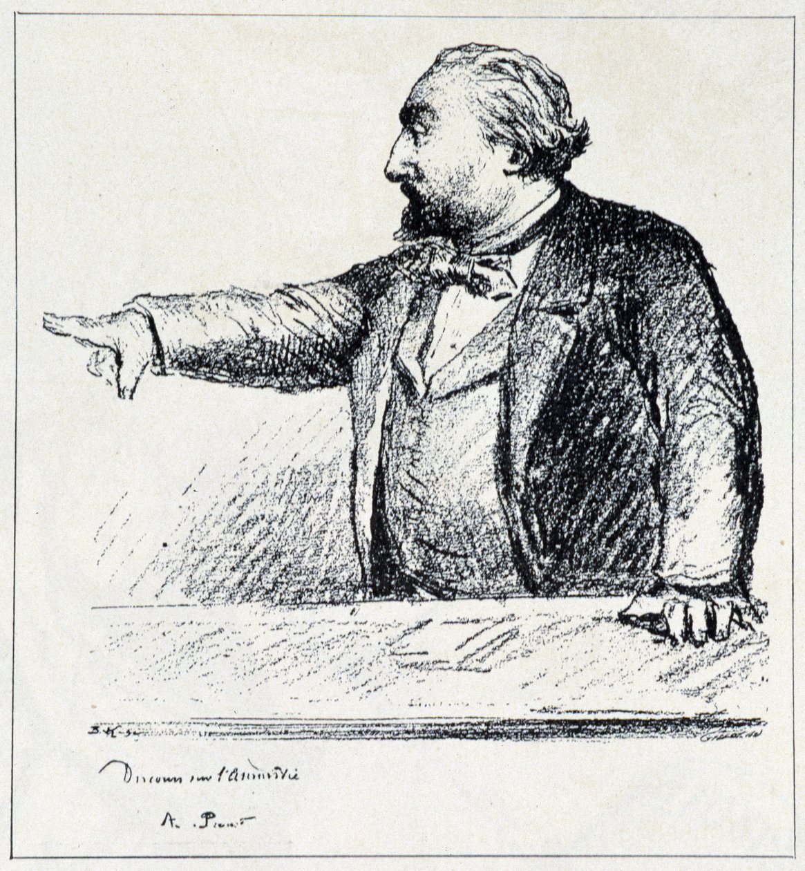 Gambetta hält seine Rede über die Amnestie von Unknown artist