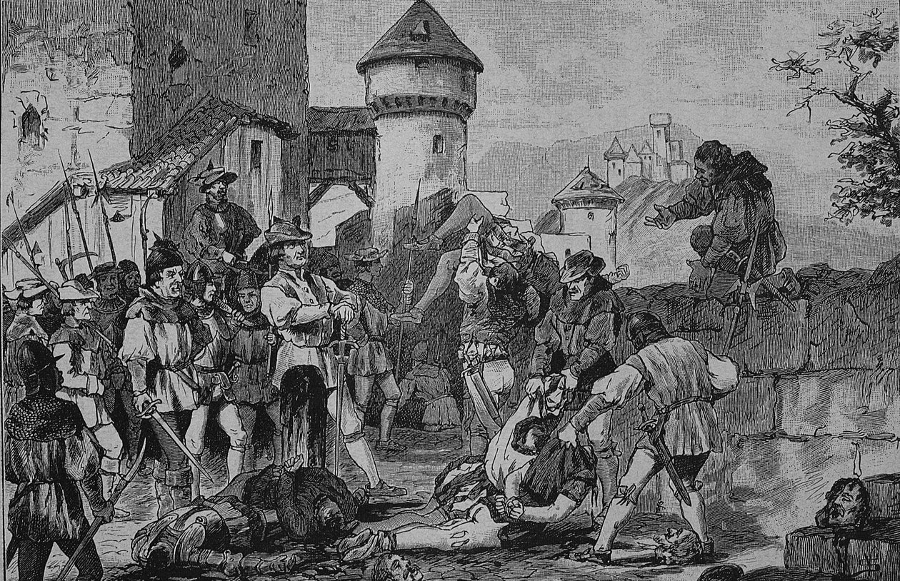 Deutscher Bauernkrieg (1524-1526): Nach dem Sturm auf die Burg Maichau von Unknown artist