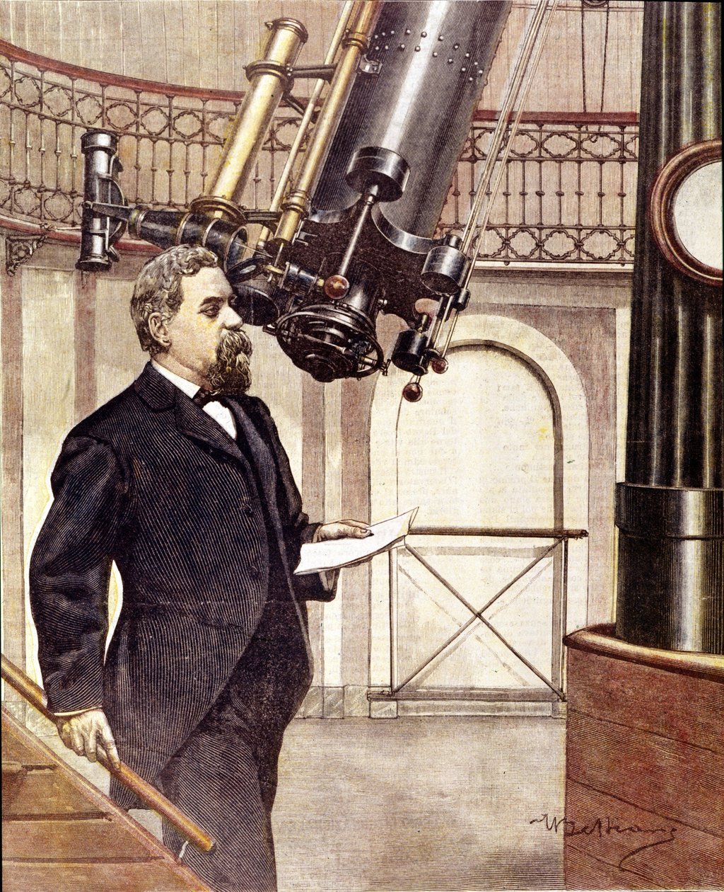 Giovanni Virginio Schiaparelli, italienischer Astronom (geboren in Savigliano, Piemont) von Unknown artist