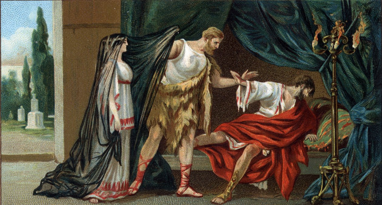 Große griechische Tragödien: „Alkestis“ von Euripides von Unknown artist