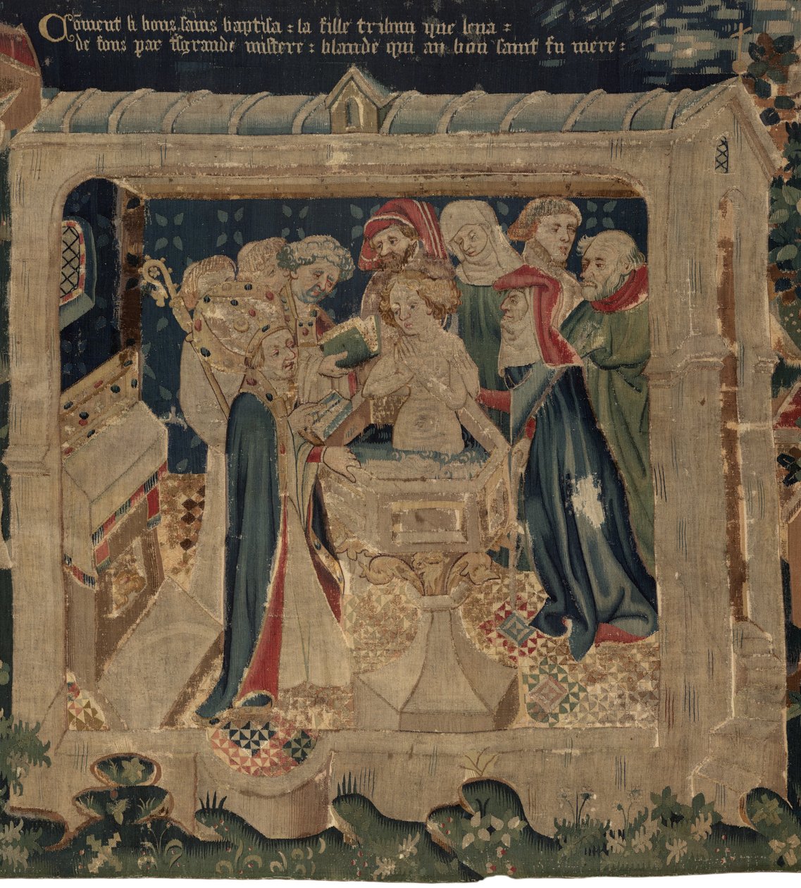 Geschichte von Saint Piat und Saint Eleuthère, Szene 13: Die Taufe von Blanda von Unknown artist
