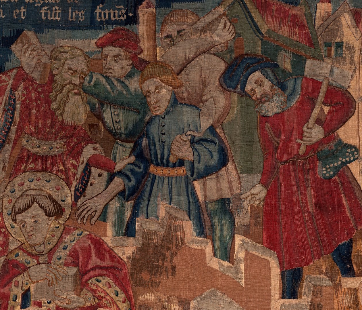 Geschichte von Saint Piat und Saint Eleuthère, Szene 5 (Detail) von Unknown artist