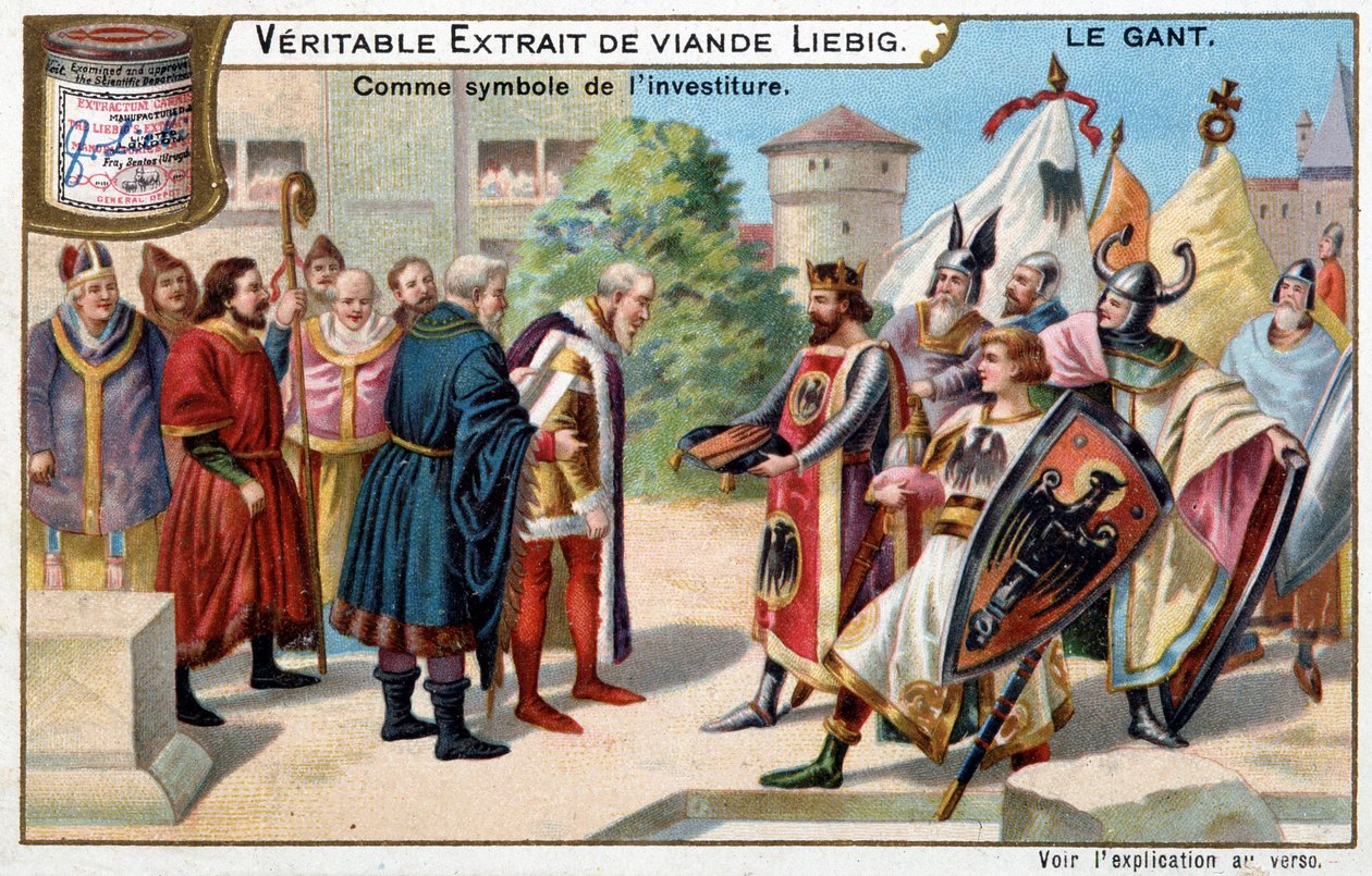 Geschichte des Handschuhs: der Handschuh als Symbol der Investitur von Unknown artist