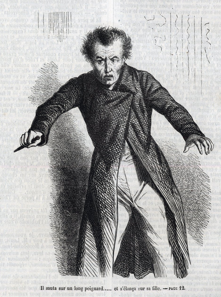 Illustration von „La Vendetta“, Roman von Honoré de Balzac (1799-1850) von Unknown artist